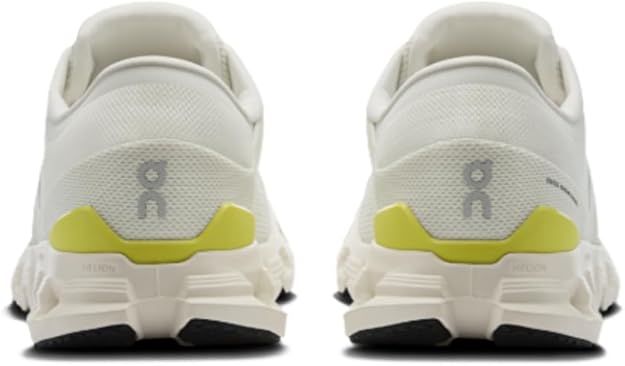 On Men's Cloud X 4 Sneakers Ivory/Lime 3ME30043072