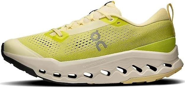 On Mens Cloudsurfer Trail 2 Ivory/Lime 3MF30223072