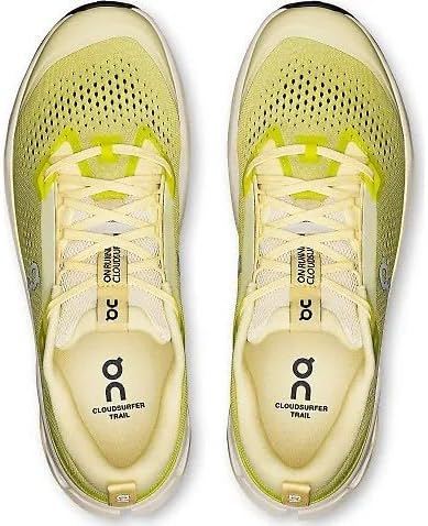 On Mens Cloudsurfer Trail 2 Ivory/Lime 3MF30223072