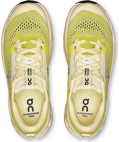 On Womens Cloudsurfer Trail 2 Ivory/Lime 3WF30103072