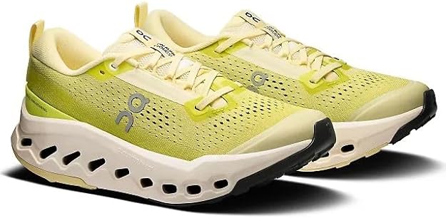 On Womens Cloudsurfer Trail 2 Ivory/Lime 3WF30103072