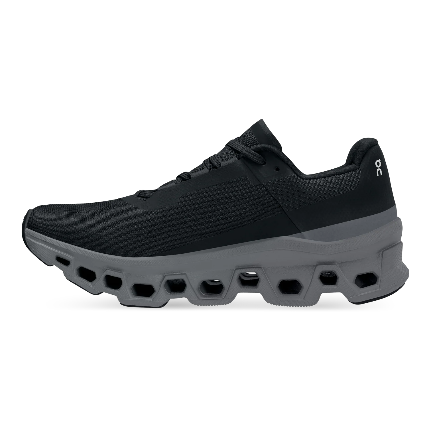 On Womens Cloudmonster Sneaker Black/Magnet 61.99024
