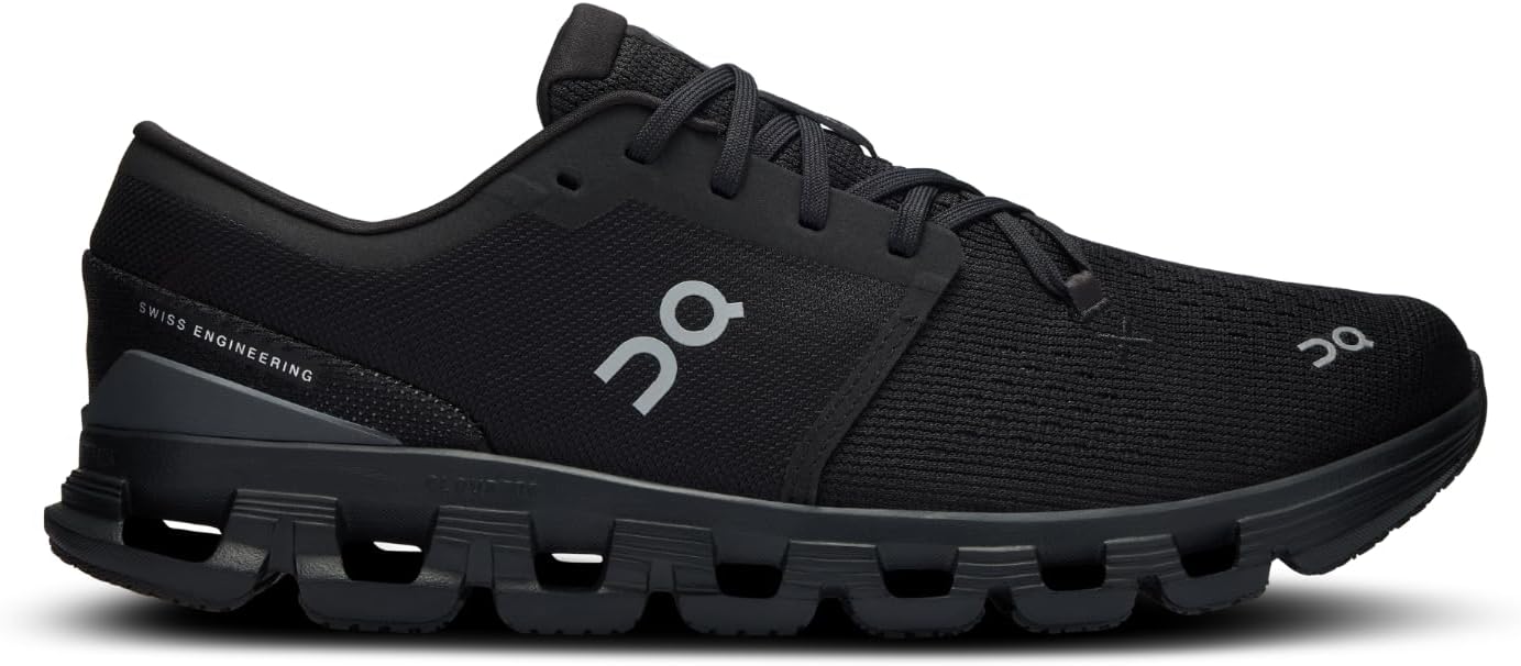 On Men's Cloud X 4 Sneakers Black | Eclipse 3ME30040106