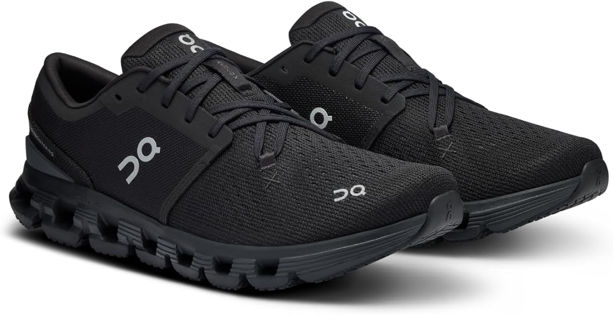On Men's Cloud X 4 Sneakers Black | Eclipse 3ME30040106