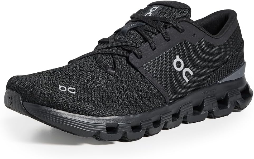 On Men's Cloud X 4 Sneakers Black | Eclipse 3ME30040106