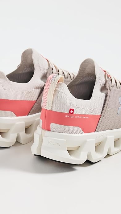On Women's Cloudswift 4 Running Shoes Cream/Salmon 3WF10113106