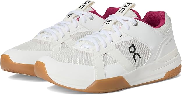 On Womens The Roger Clubhouse Pro Ivory/Grenadine 3WD30054038