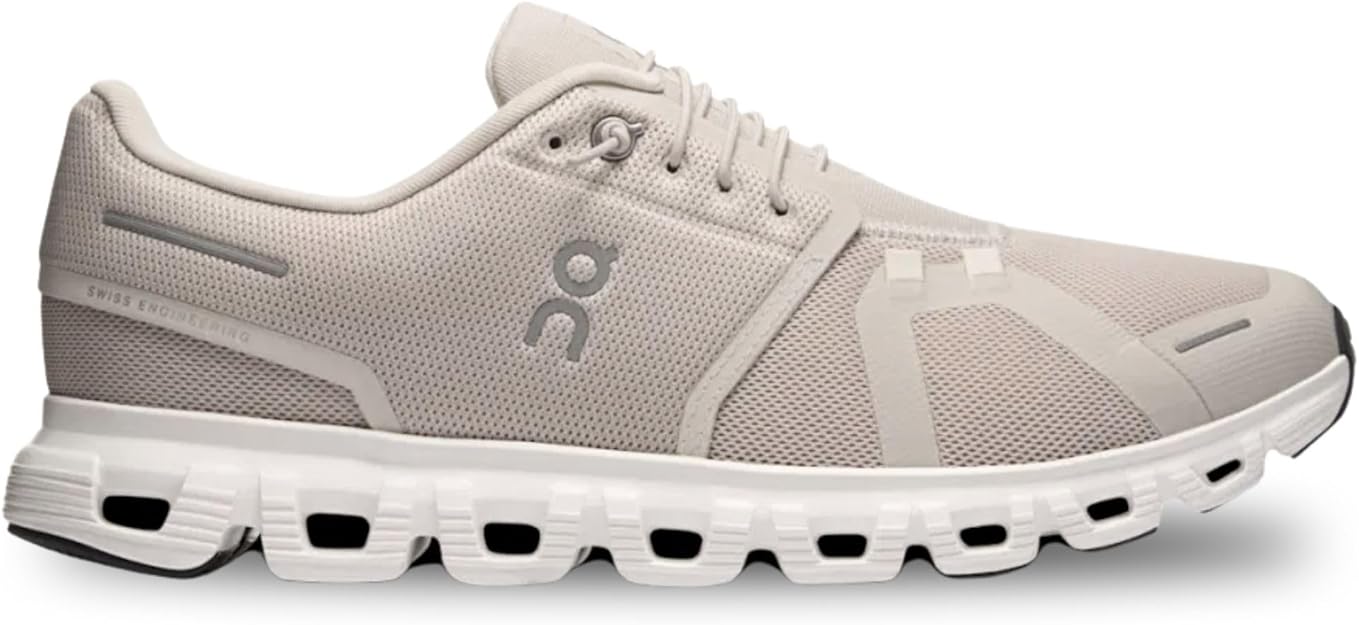 On Men's Cloud 6 Sneakers Pearl/White 3MF10070755