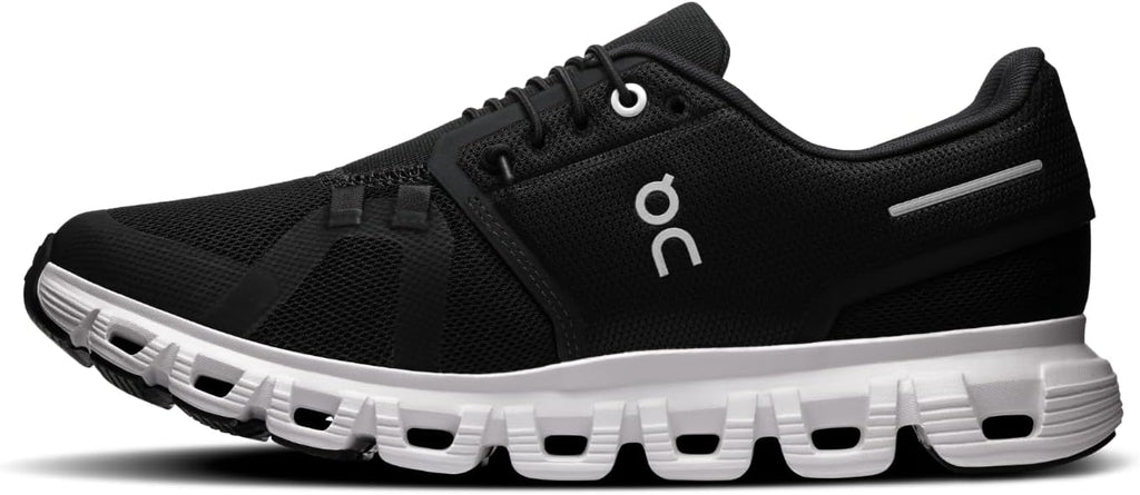 On Womens Cloud 6 Black | White 3WF10060299