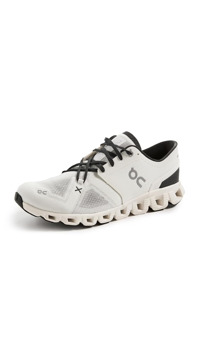 On Men's Cloud X 3 Sneakers Ivory/Black 60.98706