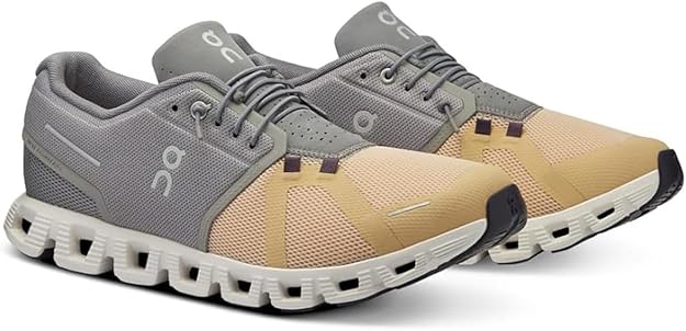 On Men's Cloud 5 Sneakers Fog/Savannah 59.98017