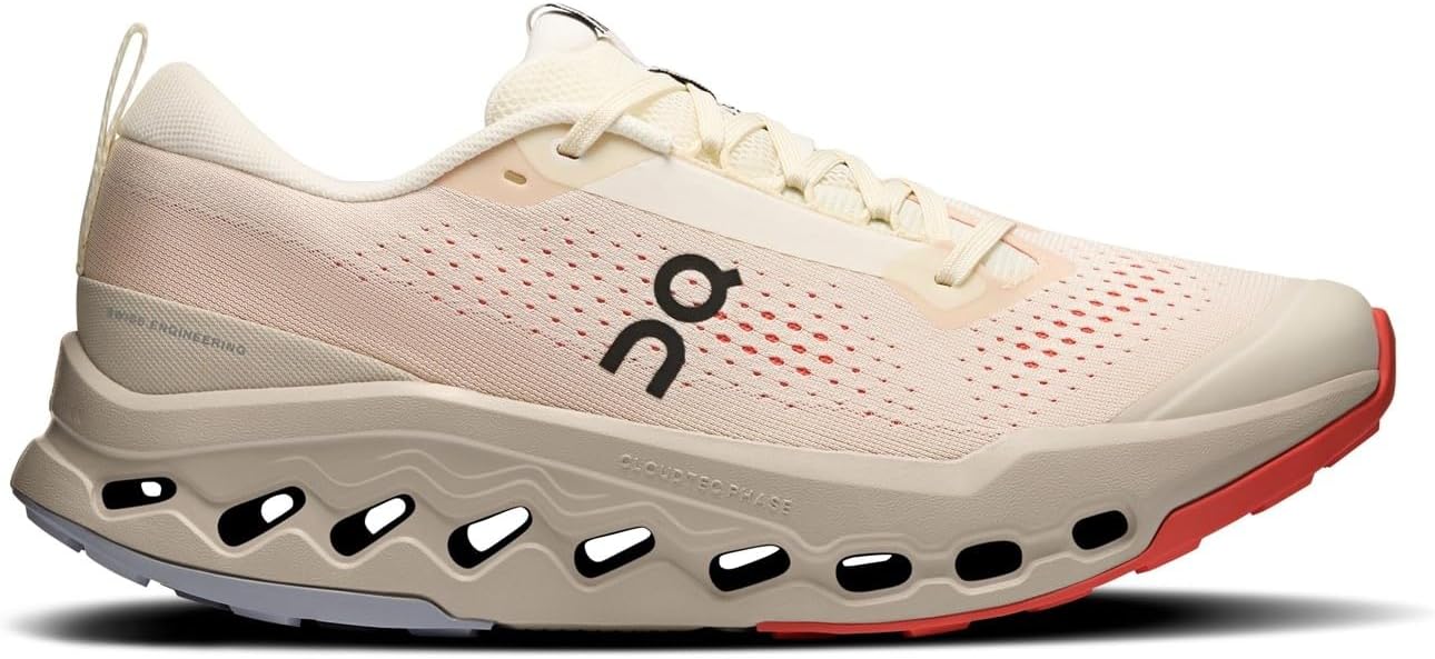 On Mens Cloudsurfer Trail 2 Ivory/Ghost 3MF30223588