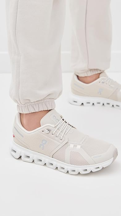 On Womens Cloud 6 Pearl/White 3WF10060755