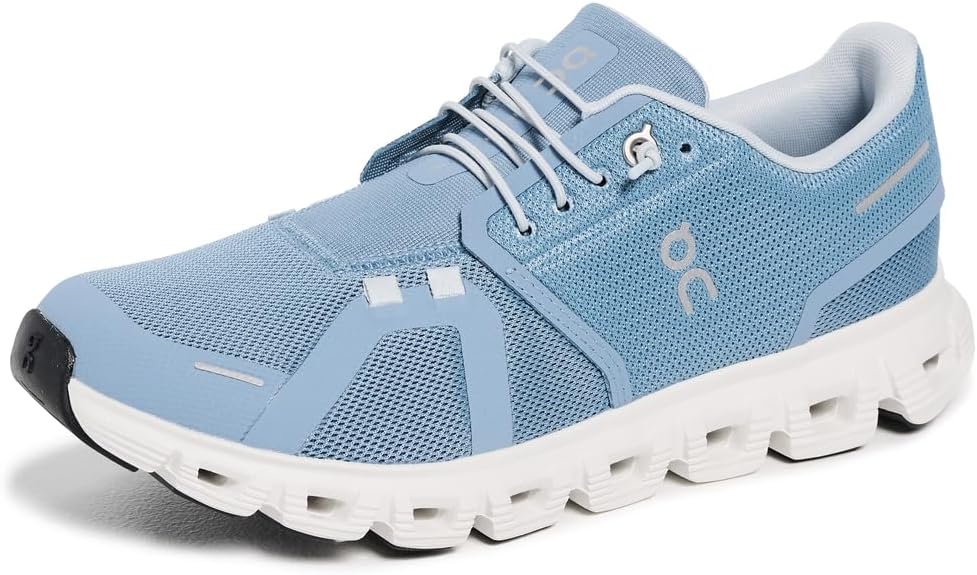 On Womens Cloud 6 Chambray/White 3WF10061508