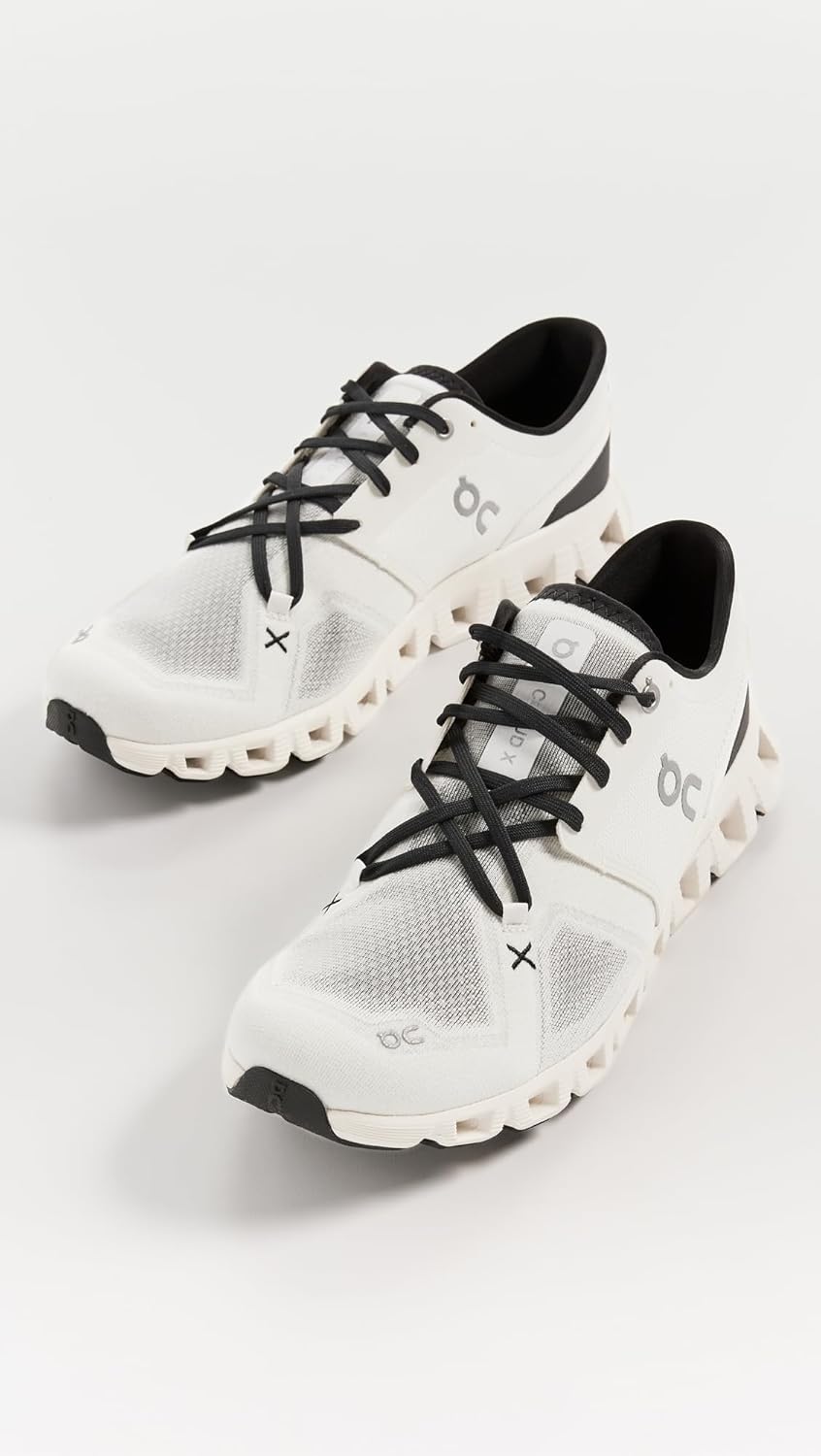 On Men's Cloud X 3 Sneakers Ivory/Black 60.98706
