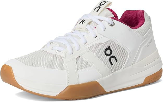 On Womens The Roger Clubhouse Pro Ivory/Grenadine 3WD30054038