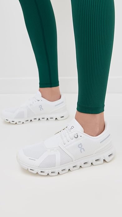 On Womens Cloud 6 Sneakers White 3WF10061200