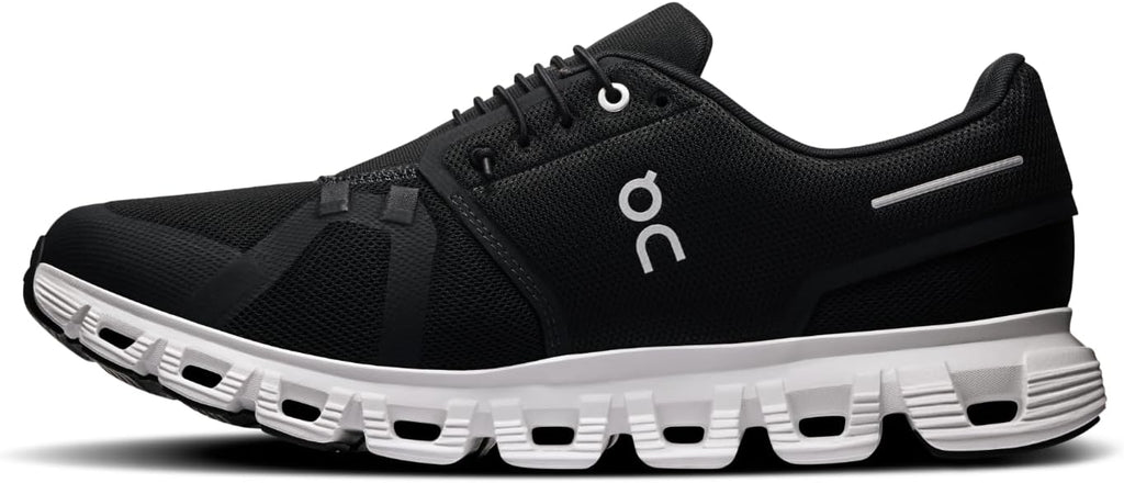 On Men's Cloud 6 Sneakers Black | White 3MF10070299
