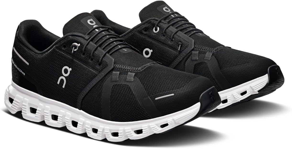 On Men's Cloud 6 Sneakers Black | White 3MF10070299