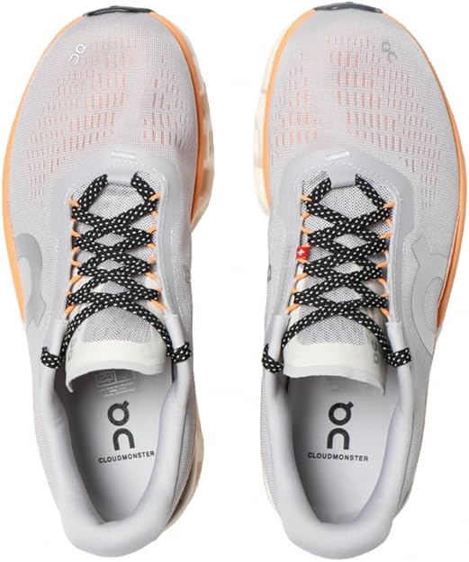 On Mens Cloudmonster 2 Glacier/Tangerine 3ME10123198