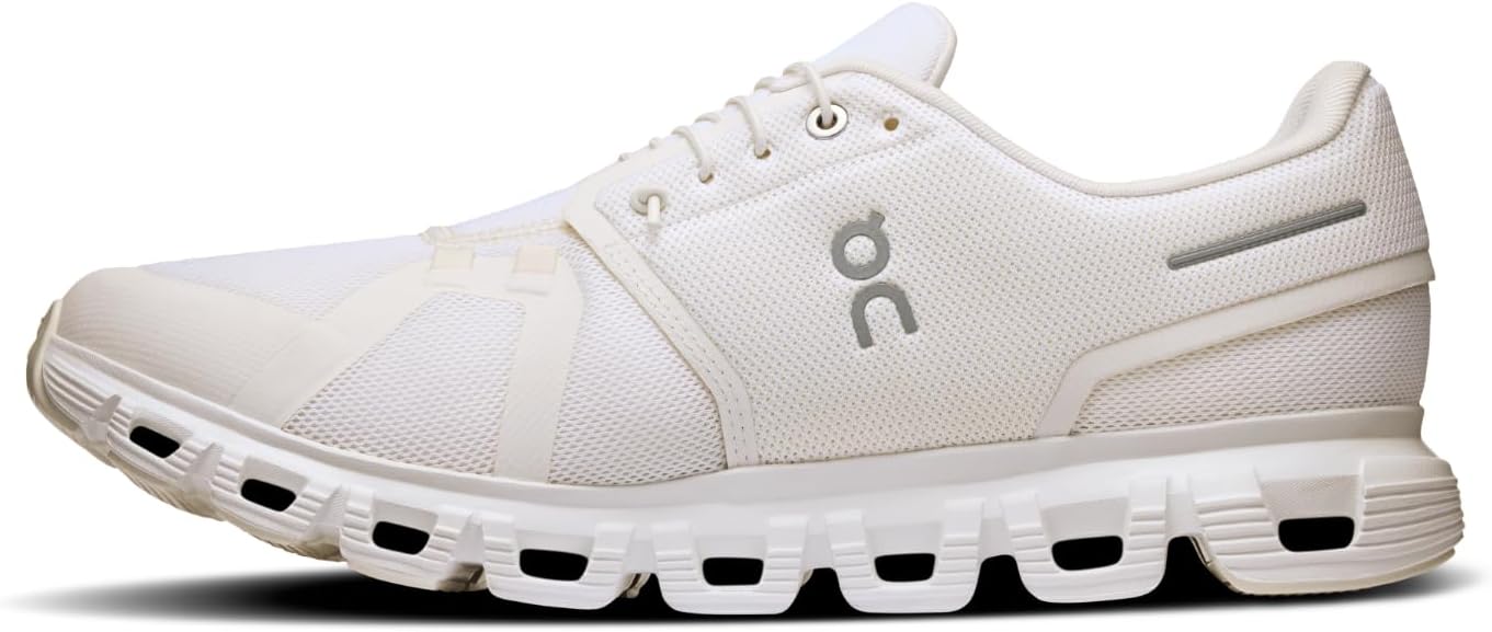 On Men's Cloud 6 Sneakers White/White 3MF10071200