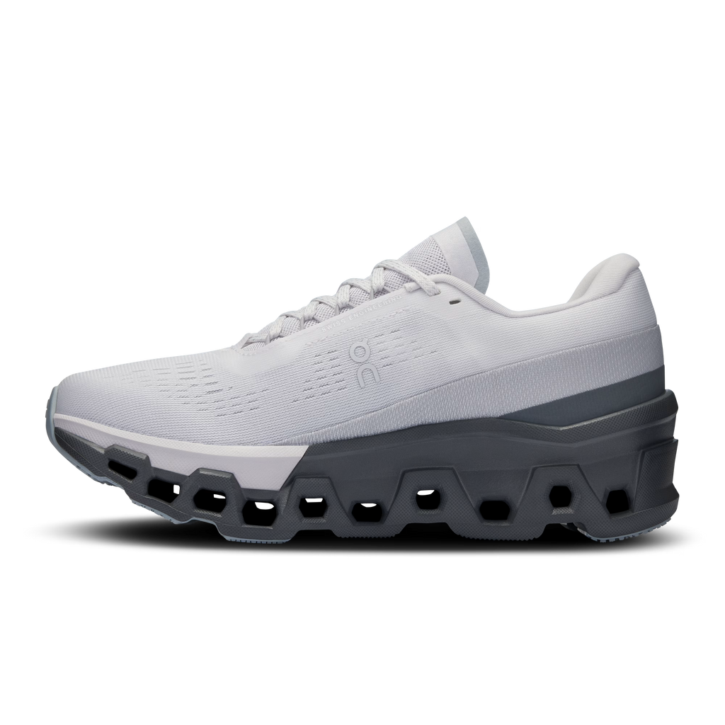 On Women's Cloudmonster Sneaker Frost/Rock 3WE10112564