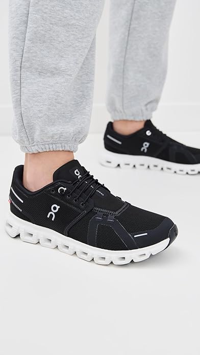 On Womens Cloud 6 Black | White 3WF10060299