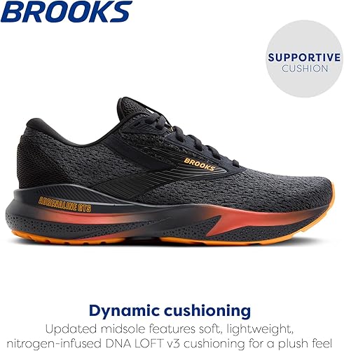 Brooks Men’s Adrenaline GTS 24 Supportive Running Shoe 1104371D066