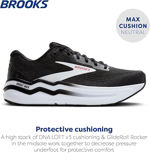 Brooks Men’s Ghost Max 2 Running and Walking Shoes 1104311D027