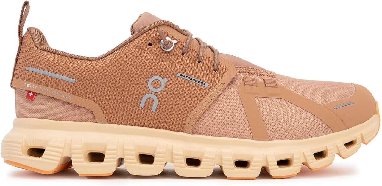 On Women's Cloud 6 Waterproof Sneakers Sandstone/Blonde 3WF10053035