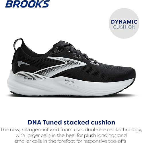 Brooks Men’s Glycerin GTS 22 Supportive Running Shoe 1104461D090