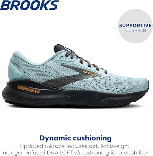 Brooks Men’s Adrenaline GTS 24 Supportive Running Shoe 1104371D416