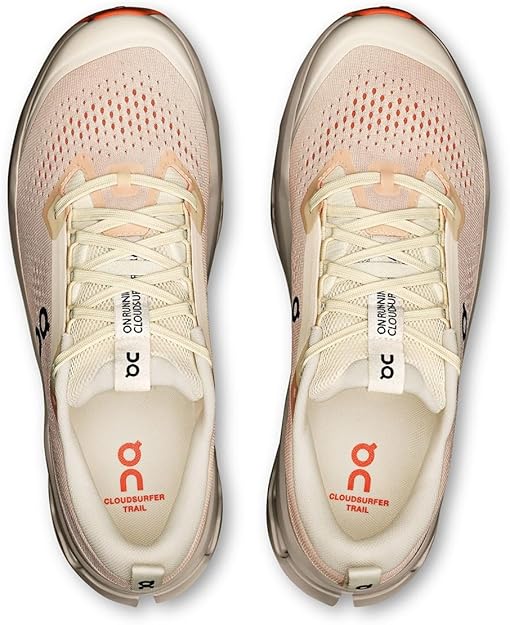 On Mens Cloudsurfer Trail 2 Ivory/Ghost 3MF30223588