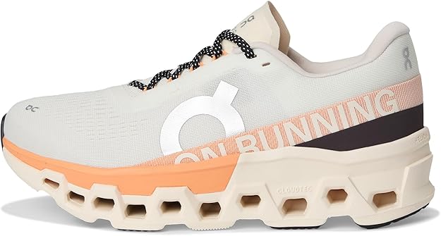 On Women's Cloudmonster Sneakers Ivory/Tangerine 3WE10113202