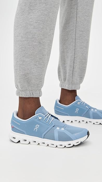 On Womens Cloud 6 Chambray/White 3WF10061508