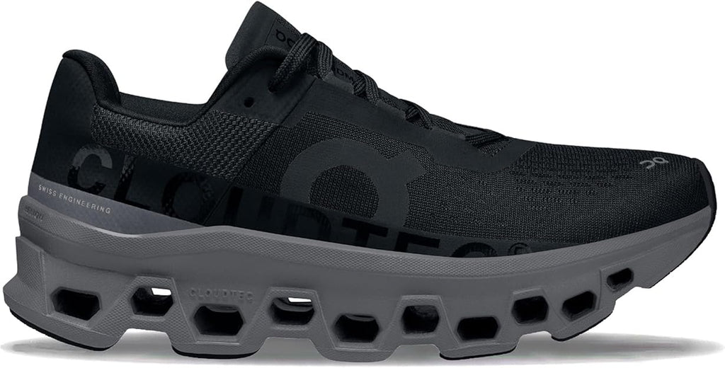 On Womens Cloudmonster Sneaker Black/Magnet 61.99024