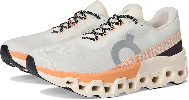 On Women's Cloudmonster Sneakers Ivory/Tangerine 3WE10113202