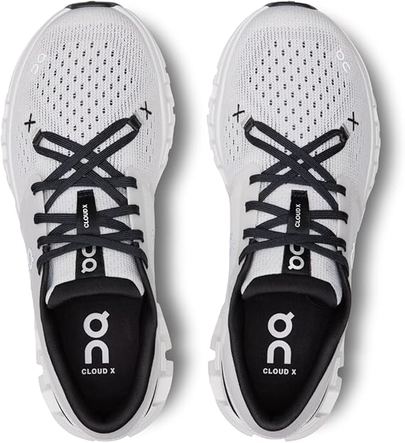 On Women's Cloud X 4 Sneakers Ivory/Black 3WE30070791