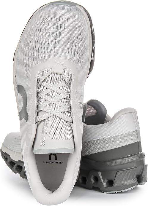 On Women's Cloudmonster Sneaker Frost/Rock 3WE10112564