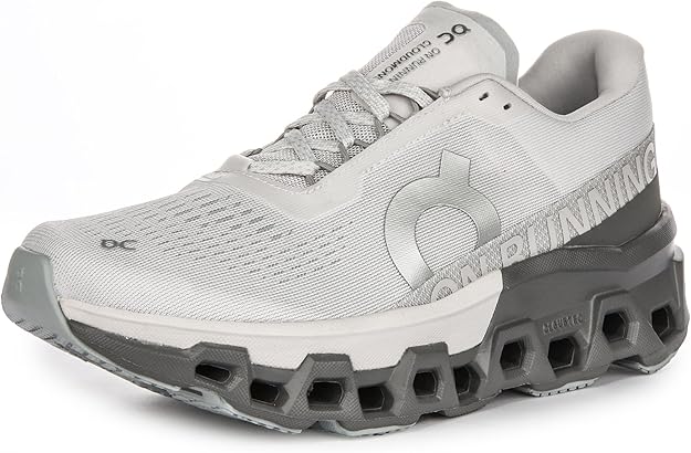 On Women's Cloudmonster Sneaker Frost/Rock 3WE10112564