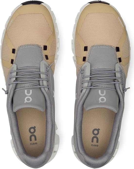 On Men's Cloud 5 Sneakers Fog/Savannah 59.98017