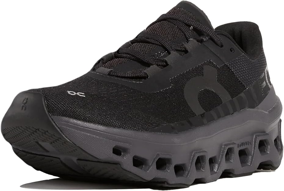 On Womens Cloudmonster Sneaker Black/Magnet 61.99024