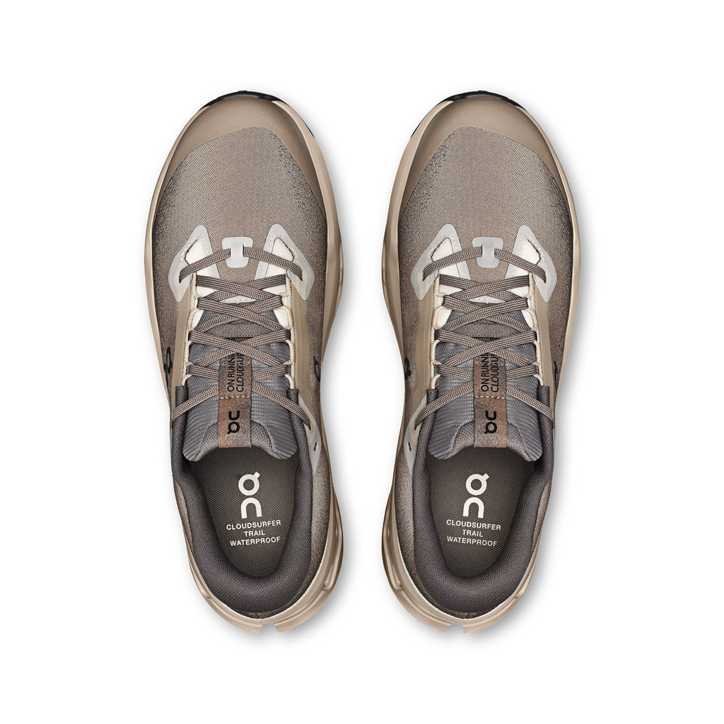 On Mens Cloudsurfer Trail 2 Waterproof Cinder/Desert 3MF30243318