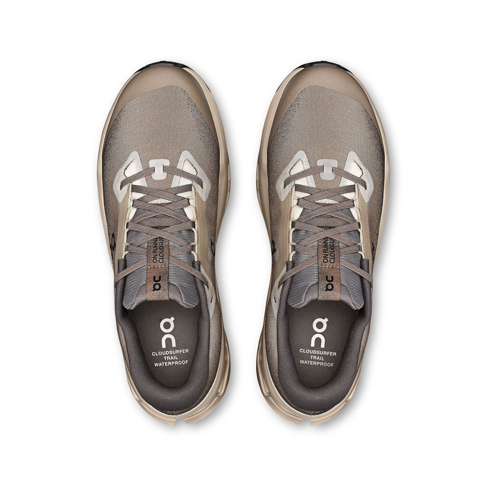 On Mens Cloudsurfer Trail 2 Waterproof Cinder/Desert 3MF30243318