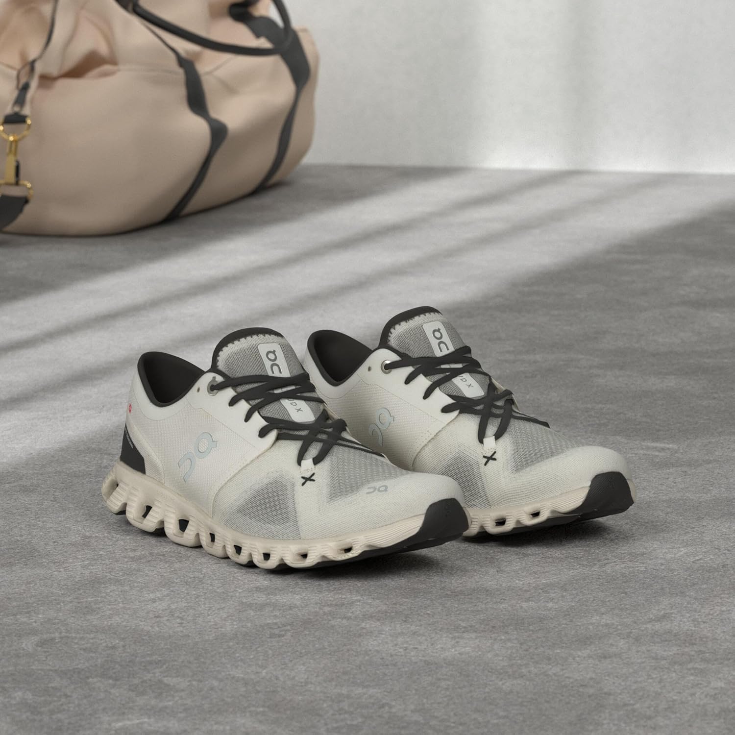 On Men's Cloud X 3 Sneakers Ivory/Black 60.98706