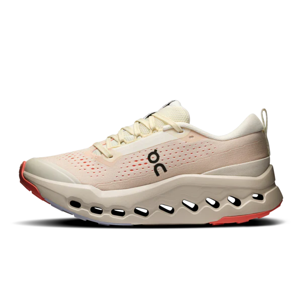 On Womens Cloudsurfer Trail 2 Ivory/Salmon 3WF30103297
