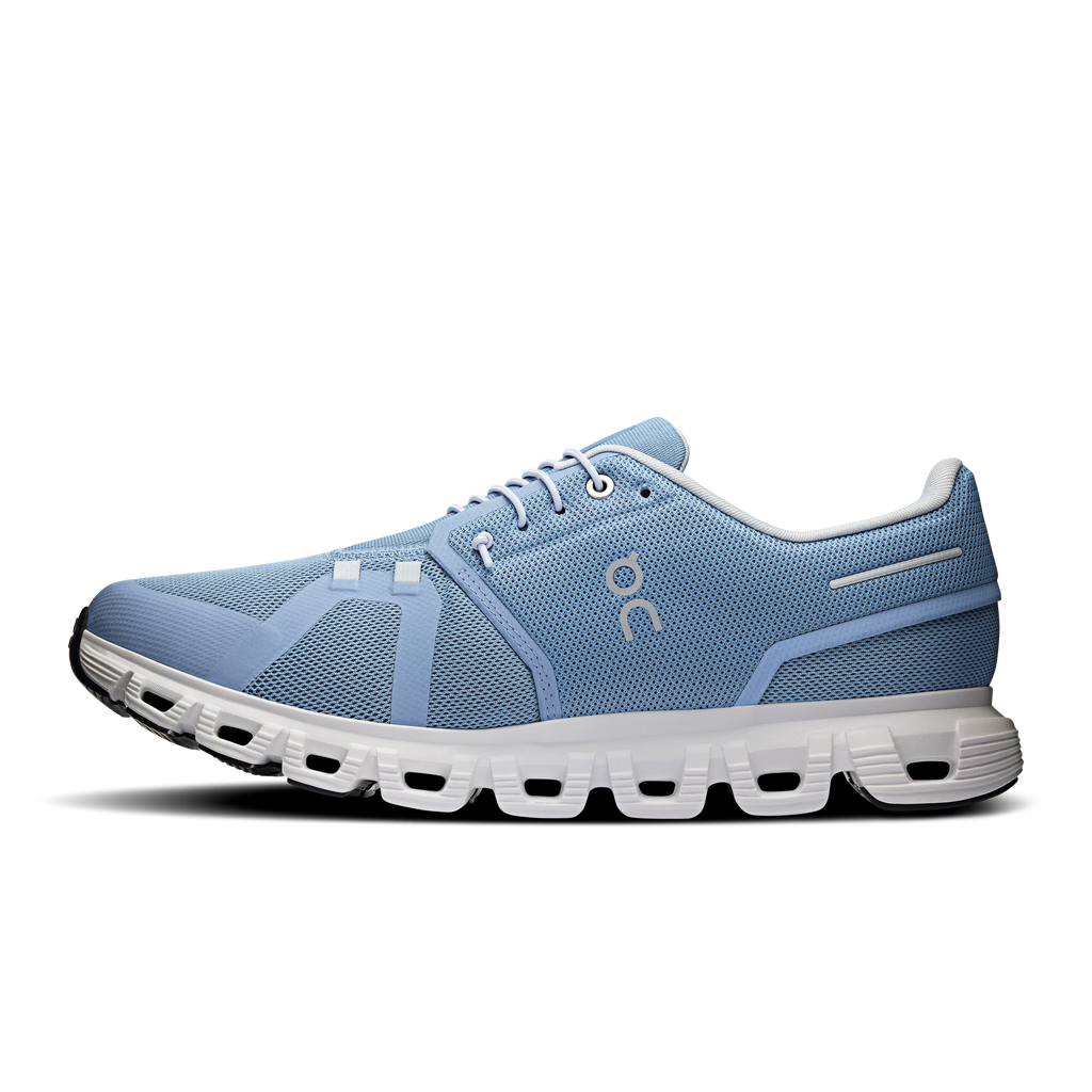 On Womens Cloud 6 Chambray/White 3WF10061508