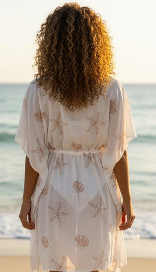 Coastal Breeze Drawstring Dress D103