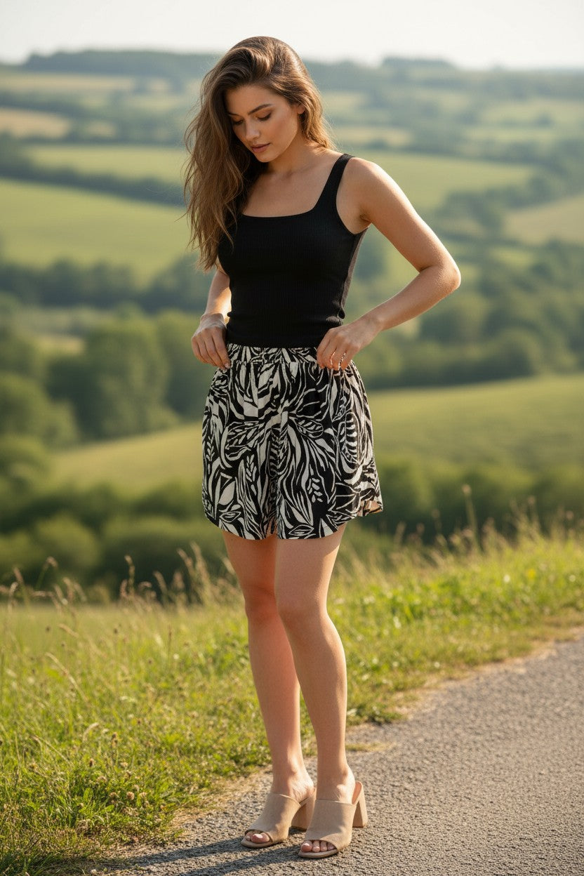 Monaco Print Shorts B603