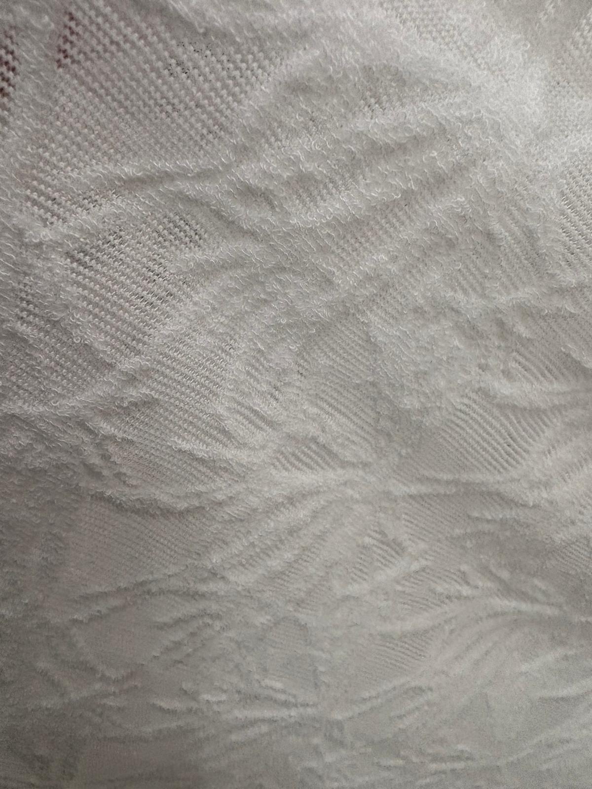 Isla Lace Textured Drawsstring White Dress  D313